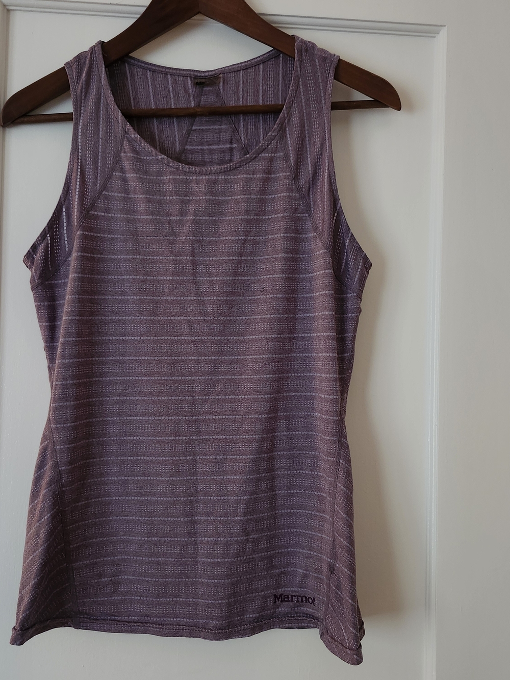 Marmot Lavender Striped Performance Tank
